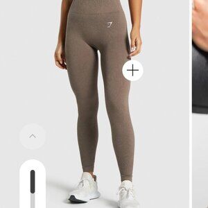 Gymshark Adapt Fleck Seamless Leggings in Mineral/Brown (S)